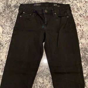 J. Crew Matchstick Black Jeans
